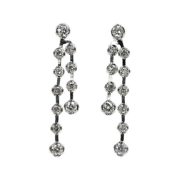 K18WG ダイヤモンド ピアス 0.60ct
