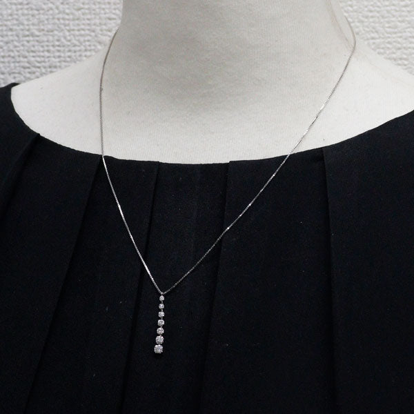 Pt850 ダイヤモンド ペンダントネックレス 0.50ct