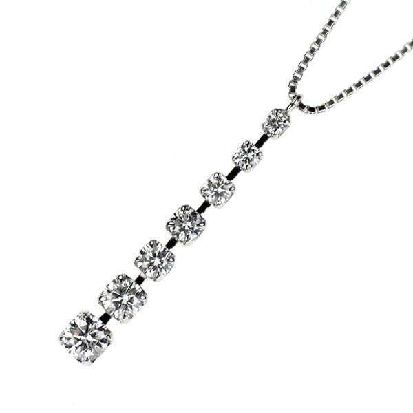 Pt850 ダイヤモンド ペンダントネックレス 0.50ct