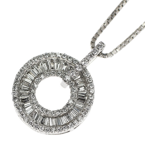 Pt900/Pt850 ダイヤモンド ペンダントネックレス 1.00ct