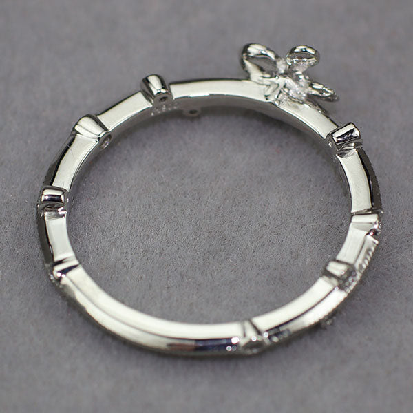 アベリ/AbHeri Pt900 ダイヤモンド リング 0.10ct 169A 現行モデル フラワー