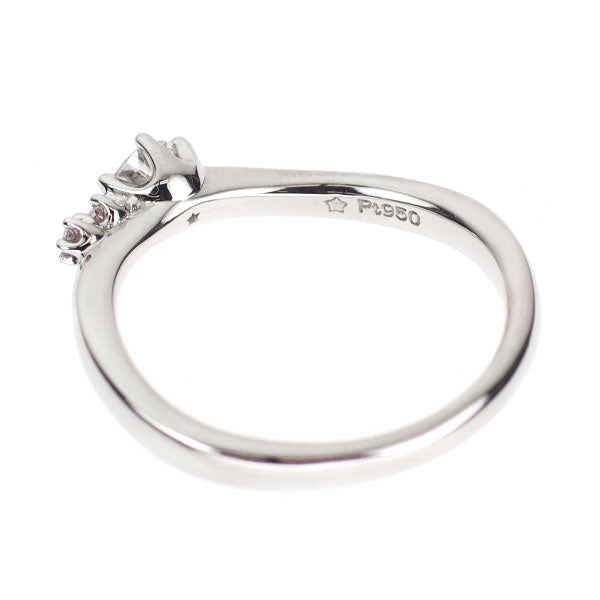 wish upon a star Pt950 ダイヤモンド 天然ピンクダイヤモンド リング 0.158ct F VS2 PD0.03ct