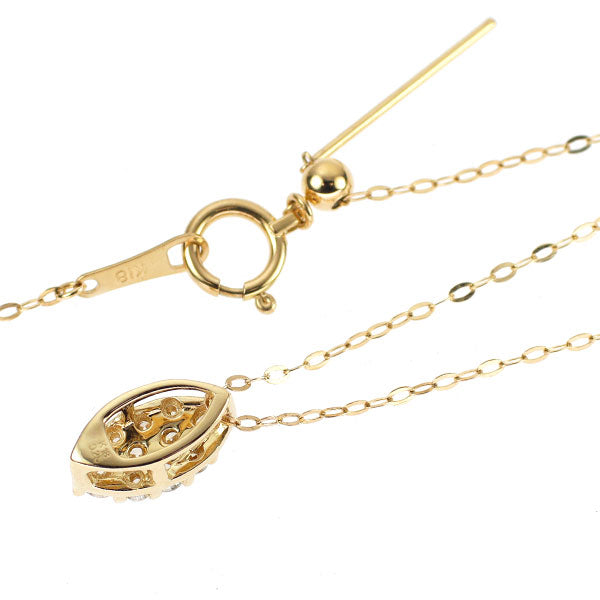 K18YG ダイヤモンド ペンダントネックレス 0.25ct