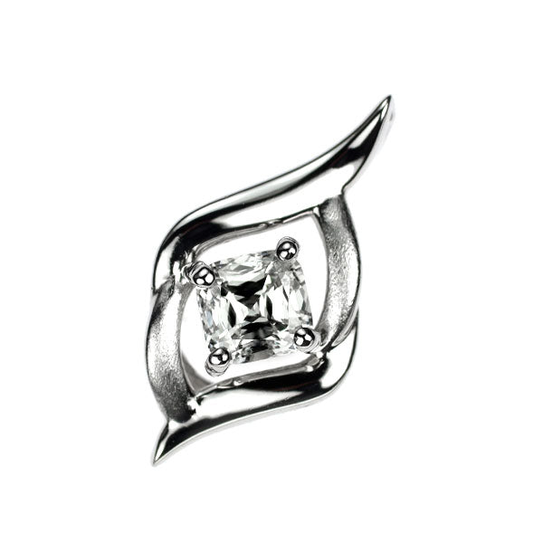 Pt950 クッションカット ダイヤモンド ペンダントトップ 0.20ct