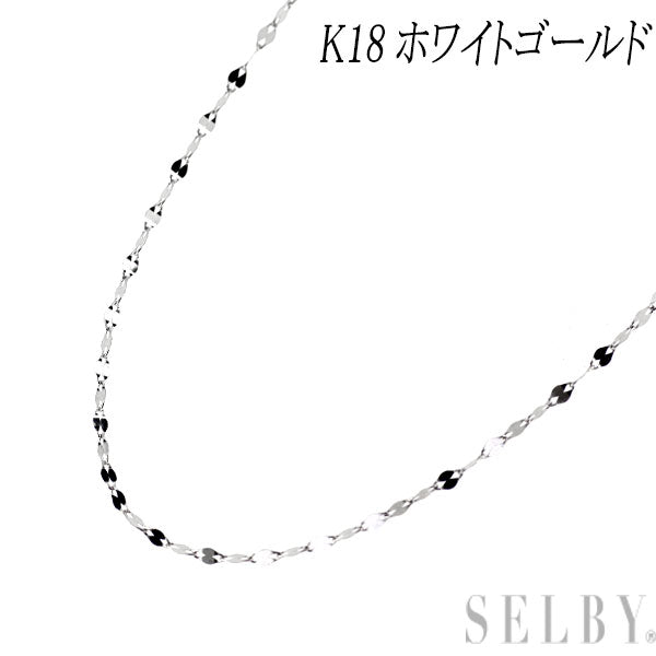 K18WG ペタル チェーンネックレス