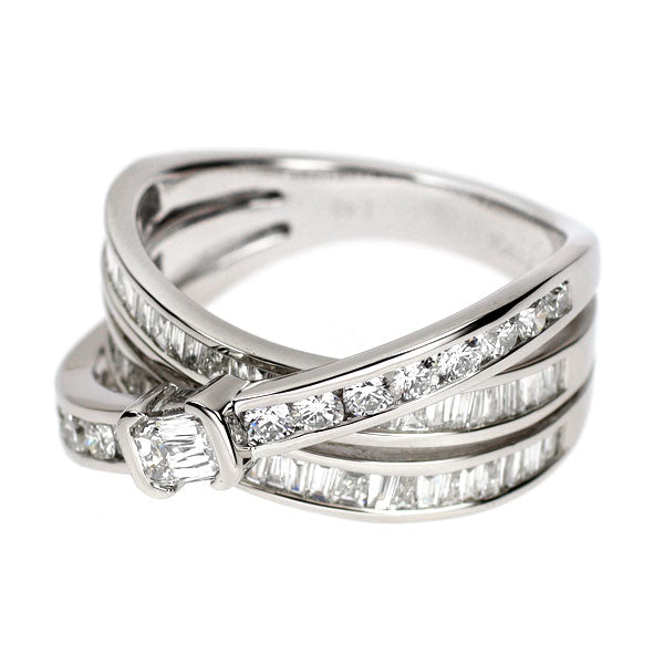 Pt950 クリスカット ダイヤモンド リング 1.40ct