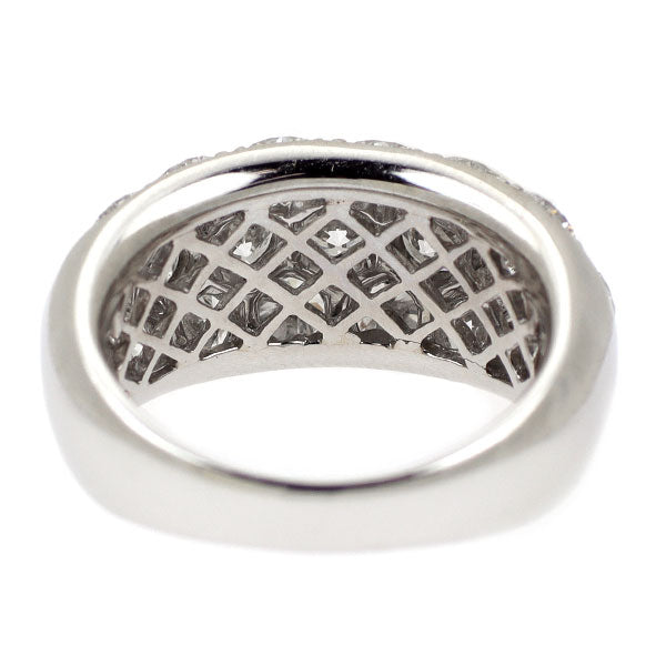 Pt900 Diamond Ring 3.00ct Honeycomb Pave