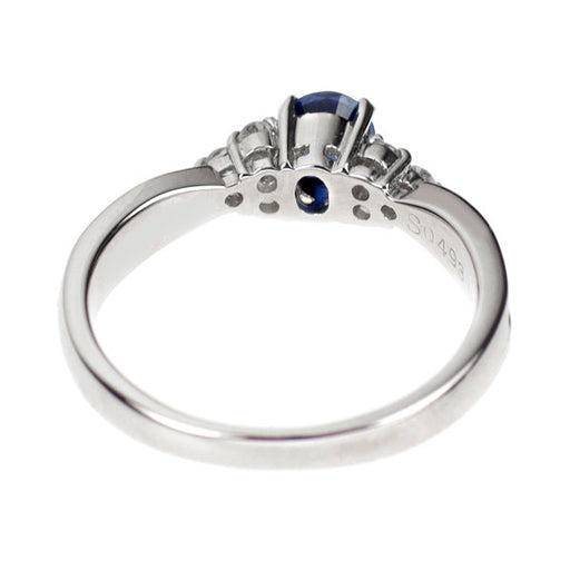 Pt900 サファイア ダイヤモンド リング 0.493ct D0.11ct — セルビー