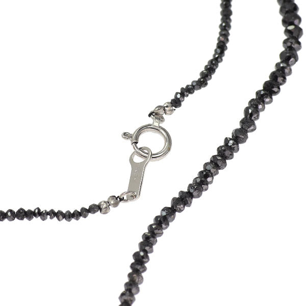 K18WG ブラック ダイヤモンド ネックレス 20.80ct