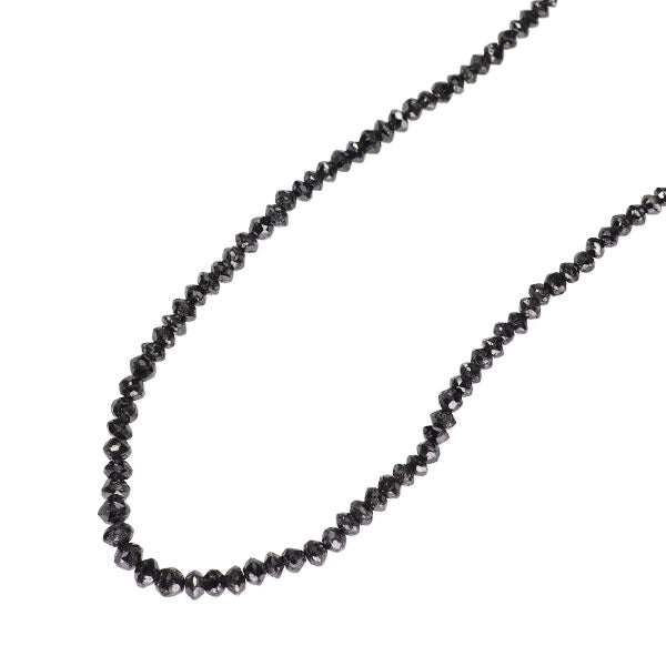K18WG ブラック ダイヤモンド ネックレス 20.80ct