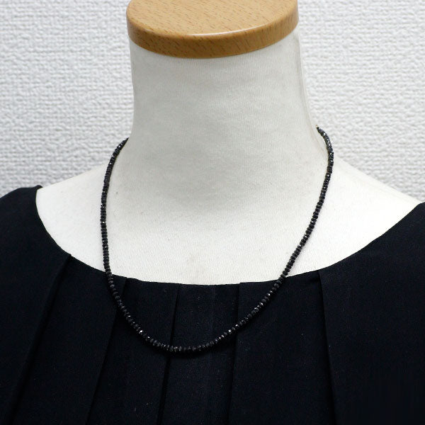 K18PG ブラックダイヤモンド ネックレス 30.00ct