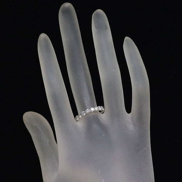 4℃ Pt950 ダイヤモンド リング 0.800ct ハーフエタニティ