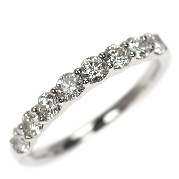 4℃ Pt950 ダイヤモンド リング 0.800ct ハーフエタニティ