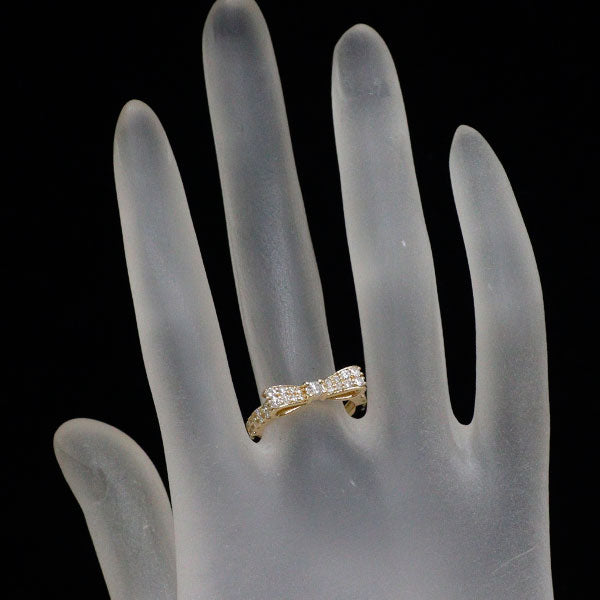 K18YG ダイヤモンド リング 0.60ct リボン