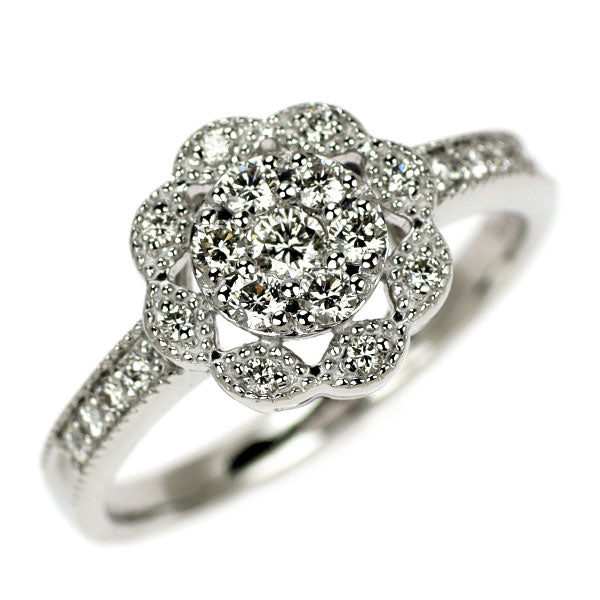 Pt900 ダイヤモンド リング 0.34ct