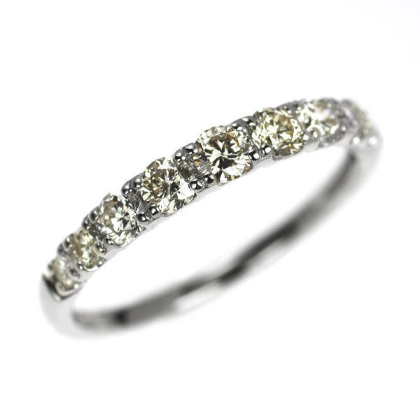 Pt900 ダイヤモンド リング 0.50ct ハーフエタニティ