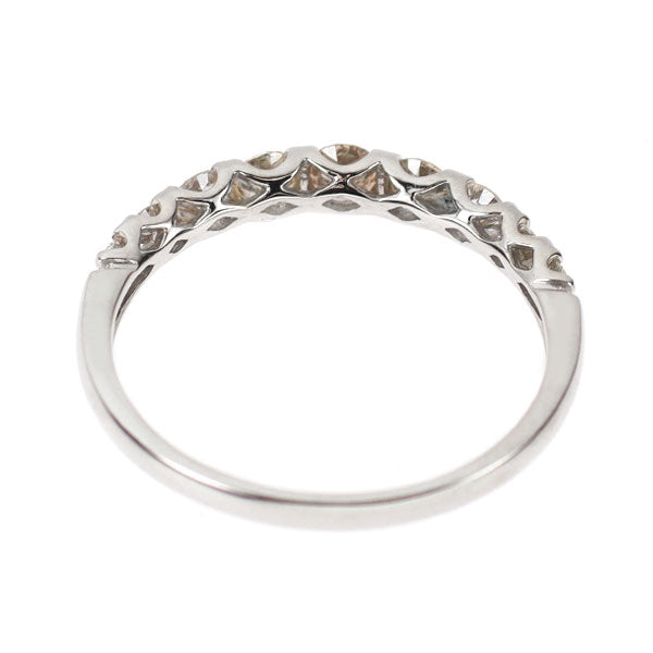 Pt900 ダイヤモンド リング 0.50ct ハーフエタニティ
