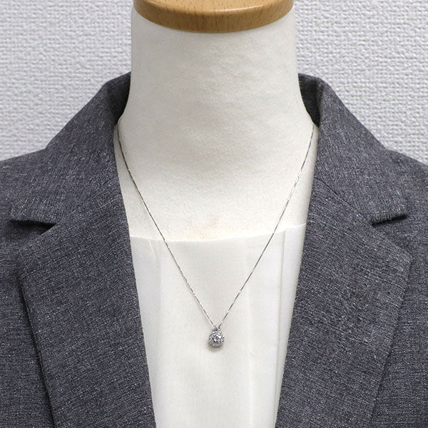 Pt950/ Pt850 ダイヤモンド ペンダントネックレス 0.50ct D IF 3EX D0.40ct