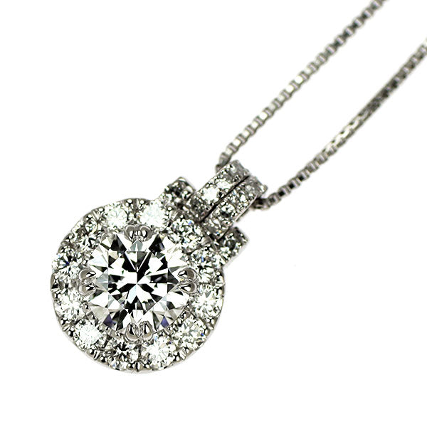 Pt950/ Pt850 ダイヤモンド ペンダントネックレス 0.50ct D IF 3EX D0.40ct