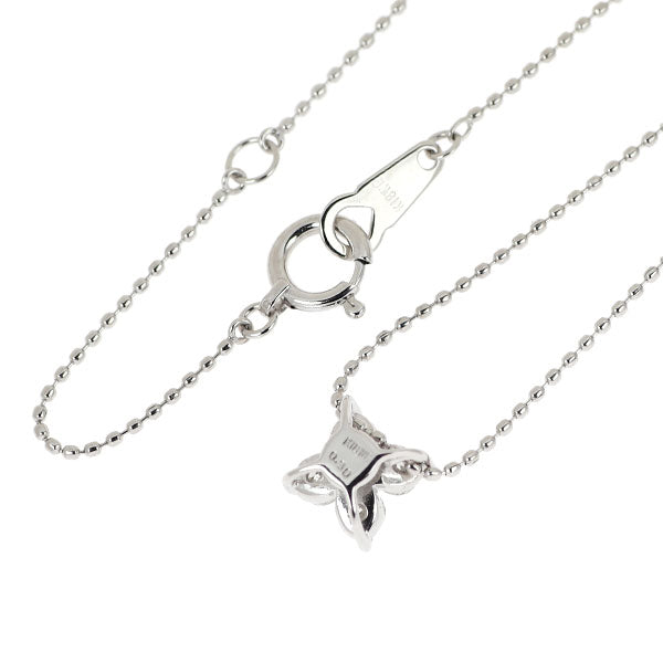 K18WG ダイヤモンド ペンダントネックレス 0.30ct フラワー