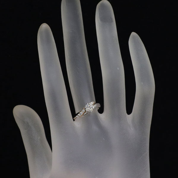 アイプリモ Pt900/K18PG ダイヤモンド リング 0.415ct G VVS2 3EXHC D0.11ct マルフィ
