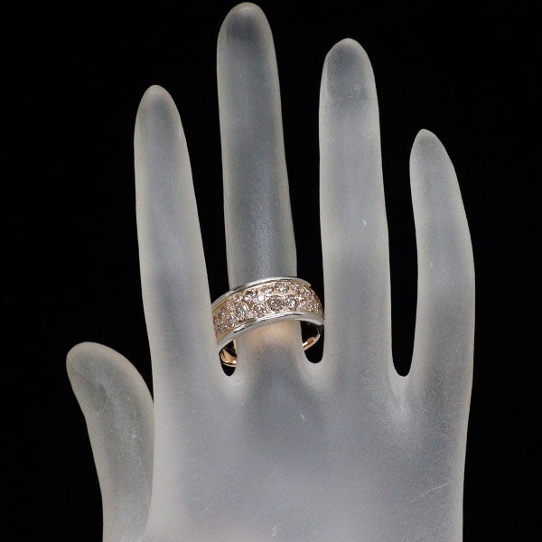 カシケイ/三越 K18WG/PG ブラウンダイヤモンド リング 1.47ct メランジェ
