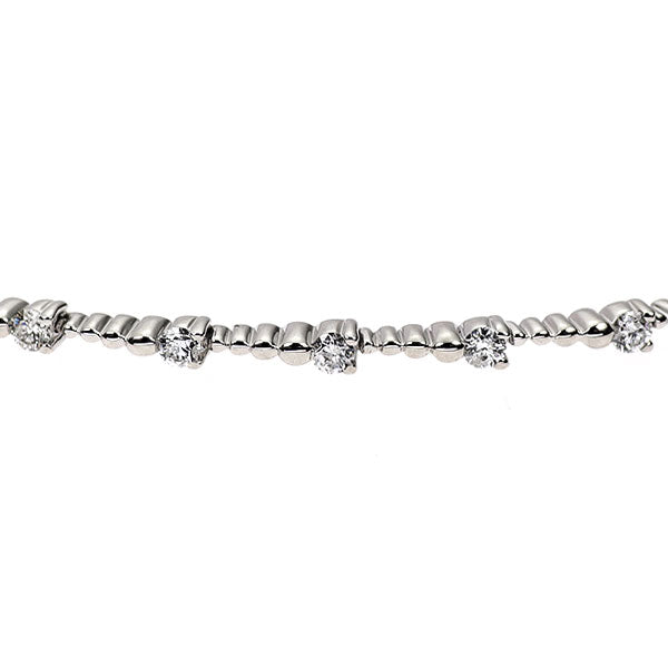 DTC K18WG ダイヤモンド ブレスレット 1.00ct LINE
