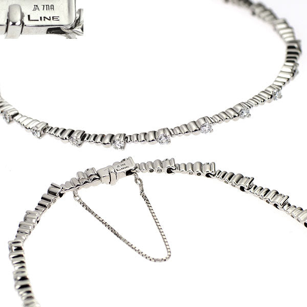 DTC K18WG ダイヤモンド ブレスレット 1.00ct LINE