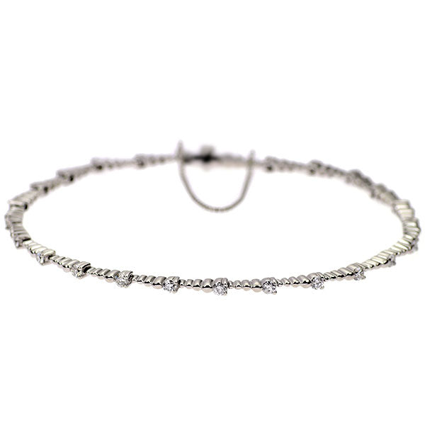 DTC K18WG ダイヤモンド ブレスレット 1.00ct LINE