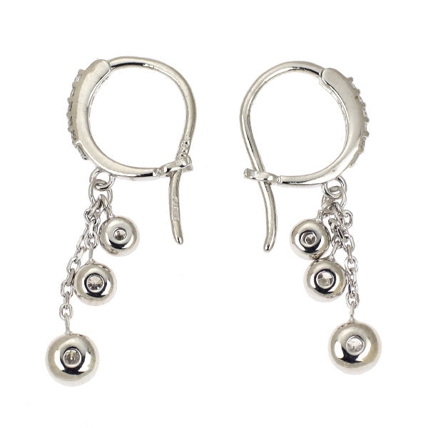 K18WG ダイヤモンド ピアス 0.30ct フープ