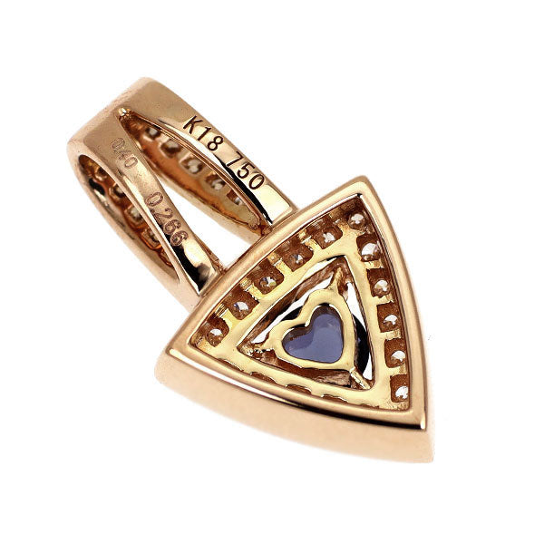 K18PG スピネル ダイヤモンド ペンダントトップ 0.266ct D0.40ct