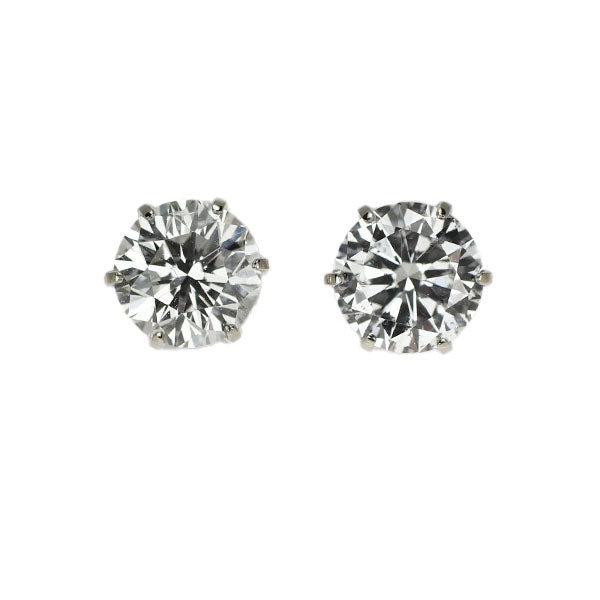 Pt900 ダイヤモンド ピアス 1.050ct F/G SI2 VG/G スタッド