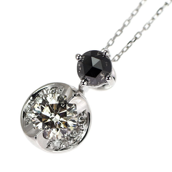 K18WG ダイヤモンド ペンダントネックレス 0.51ct D0.06ct BD0.18ct