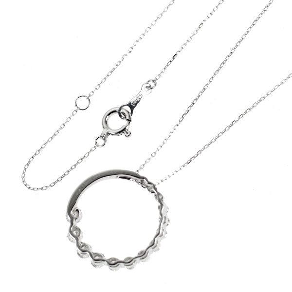K18WG ダイヤモンド ペンダントネックレス 0.50ct