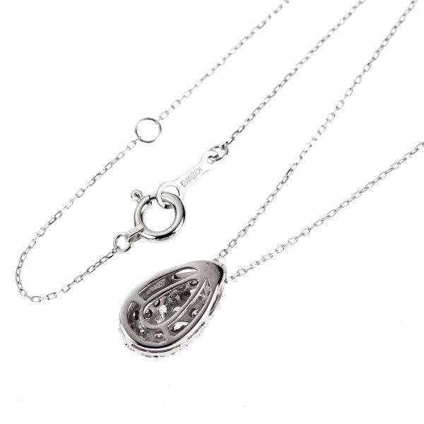 K18WG ダイヤモンド ペンダントネックレス 0.32ct