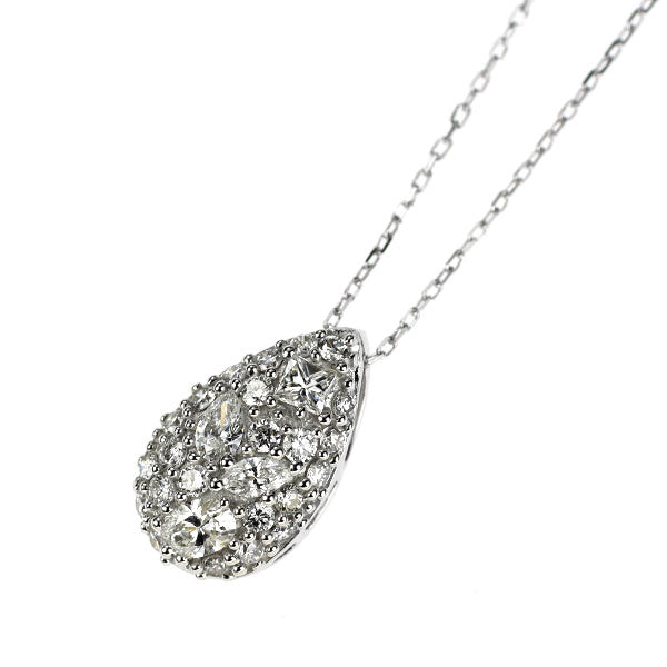 K18WG ダイヤモンド ペンダントネックレス 0.32ct