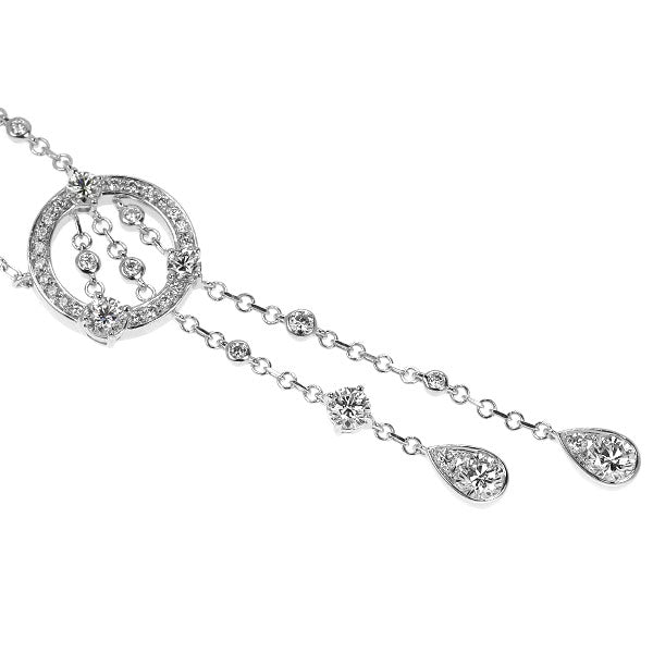 サバース K18WG ダイヤモンド ペンダントネックレス 1.58ct