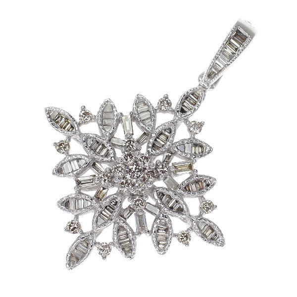 K18WG ダイヤモンド ペンダントトップ 0.85ct