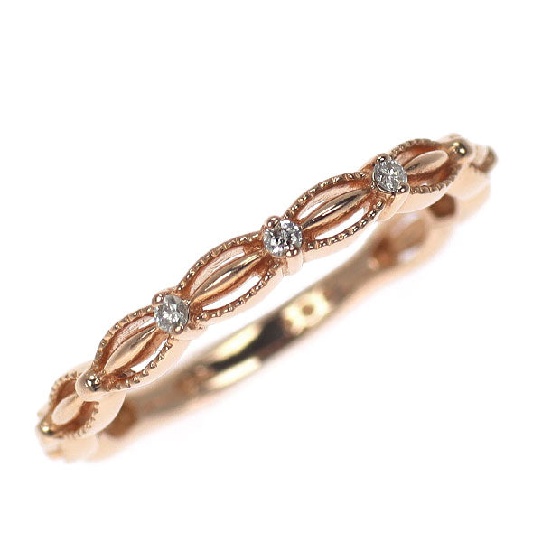 アガット/agete K10PG ダイヤモンド リング 0.02ct