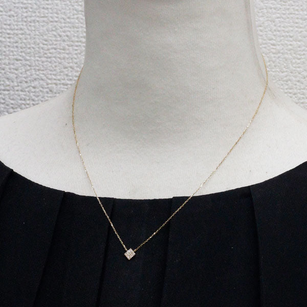 ete K18YG ダイヤモンド ペンダントネックレス D0.04ct
