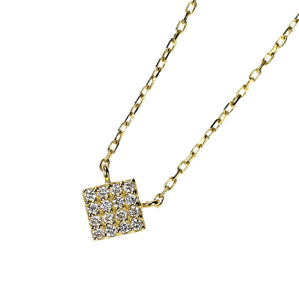 ete K18YG ダイヤモンド ペンダントネックレス D0.04ct
