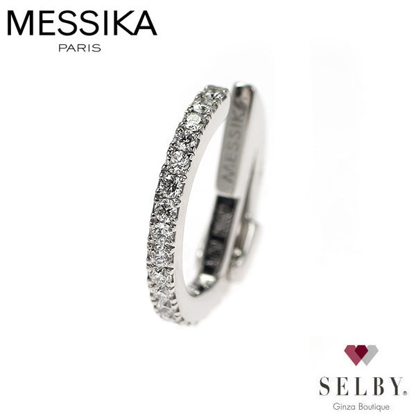 メシカ/MESSIKA K18WG ダイヤモンド イヤリング ギャッツビー イヤーカフ フープ  《セルビー銀座店》【中古】