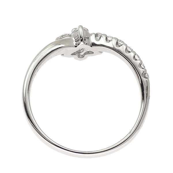 Pt900 パライバトルマリン ダイヤモンド リング 0.03ct D0.37ct 希少
