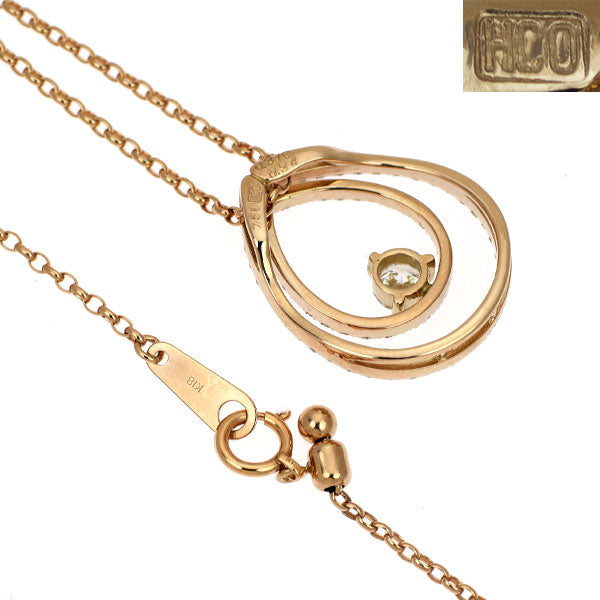 平和堂貿易 K18PG ダイヤモンド ペンダントネックレス 0.656ct