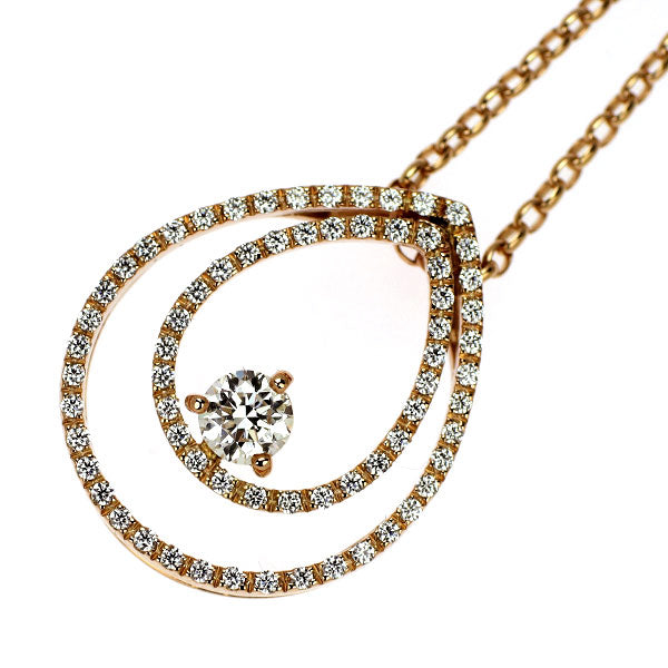 平和堂貿易 K18PG ダイヤモンド ペンダントネックレス 0.656ct