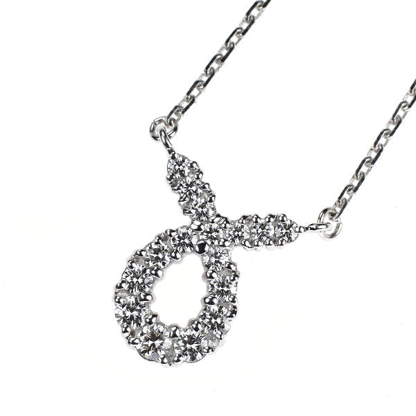 ミキモト K18WG ダイヤモンド ペンダントネックレス 0.49ct