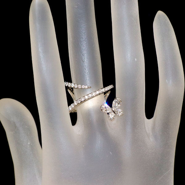 小寺智子 Pt900 ダイヤモンド ダイヤモンド リング 0.80ct 0.45 春が動き出す 蝶