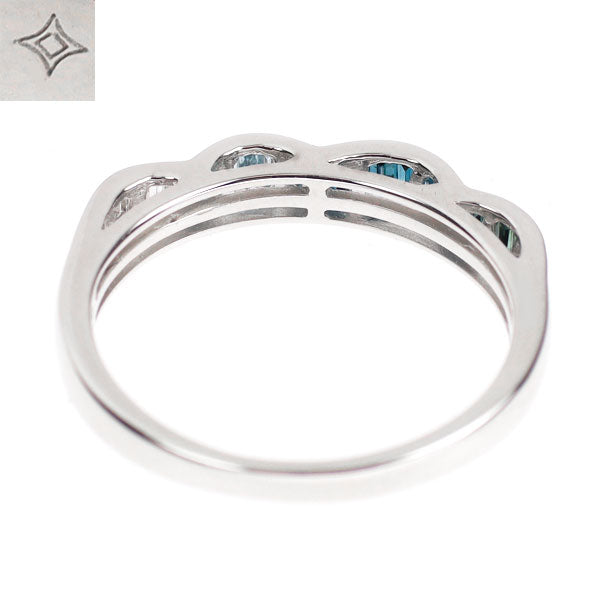 GSTV K18WG Colorless/Treat Color Diamond Ring 0.30ct