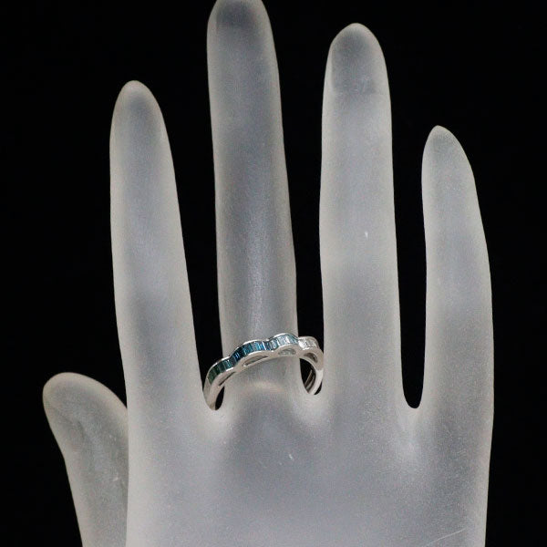 GSTV K18WG Colorless/Treat Color Diamond Ring 0.30ct
