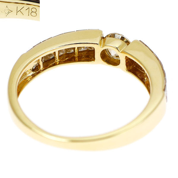 GSTV K18YG ダイヤモンド リング 0.40ct D0.80ct